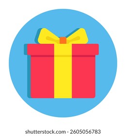 An icon design of gift box