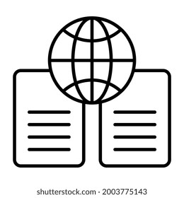 An icon design of global connections 