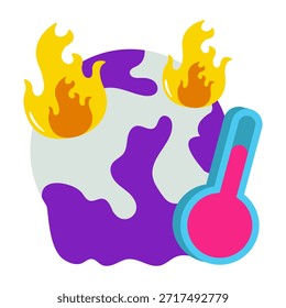 Un diseño icónico del calentamiento global 