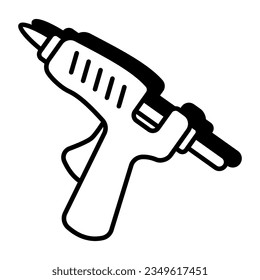 Un diseño de icono de una pistola de pegamento