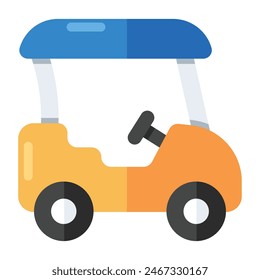 An icon design golf cart