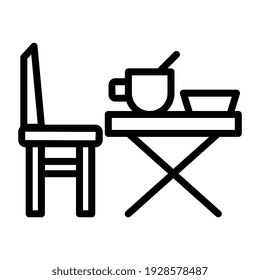 Un diseño de icono de la estufa de parrilla, vector editable