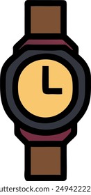 icon design of hand watch