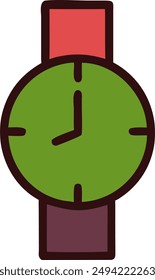 diseño de icono de reloj de mano