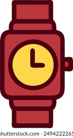 icon design of hand watch