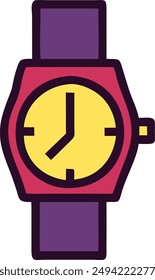 icon design of hand watch