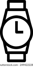 diseño de icono de reloj de mano