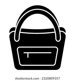 An icon design of handbag having editable quality 