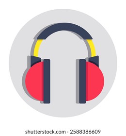 An icon design of headphones