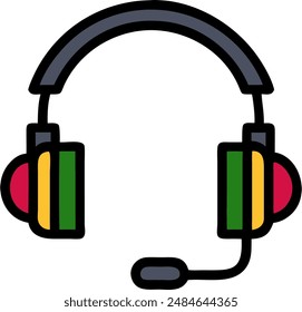 icon design of a headset