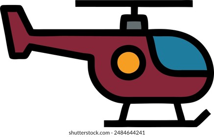 icon design of a helicopter 