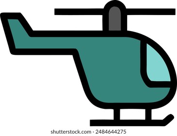 icon design of a helicopter 