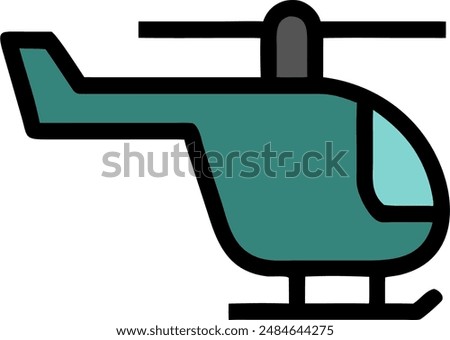 icon design of a helicopter 