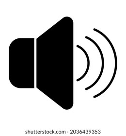 An icon design of high volume speaker