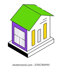 An icon design of home analytics