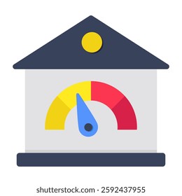 An icon design of home measurement