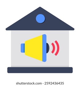 An icon design of home speaker