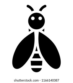 
Icon design of honey bee
