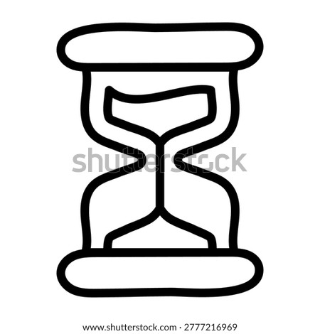 An icon design of hourglass