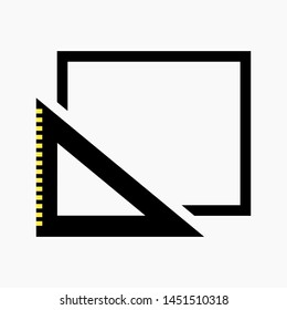 Icon design innovation in construction. Vector icon.