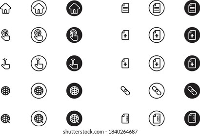 icon design for interface, website, etc.