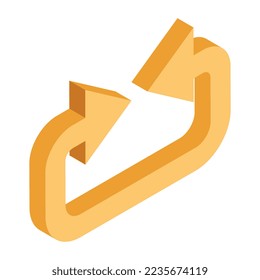 An icon design of inward double head arrow