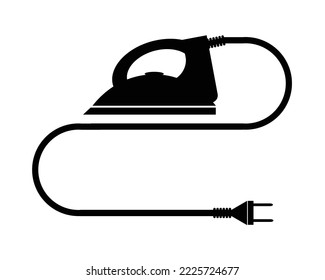 The Icon Design Of An Iron That Is Usually Used To Tidy Up Smooths Or Smooths The Surface Of Clothes That Is Usually Used By Plugging It Into An Electric Socket After Running Hot And Then Using It To 