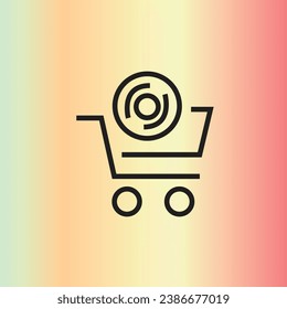 icon design isolated in a gradient background
