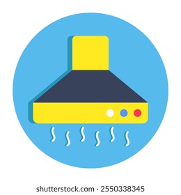 An icon design of kitchen hood