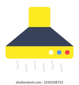 An icon design of kitchen hood