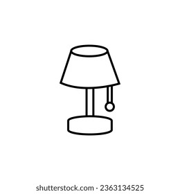 icon design lamp and table simple home furniture Web design, mobile app.