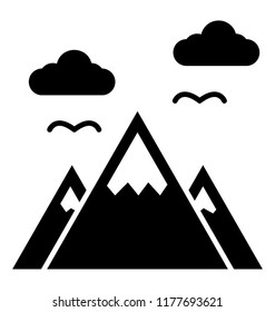
Icon design of landscape
