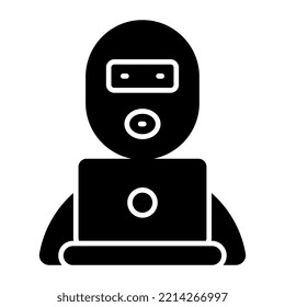 Un diseño de icono para el usuario de laptops 