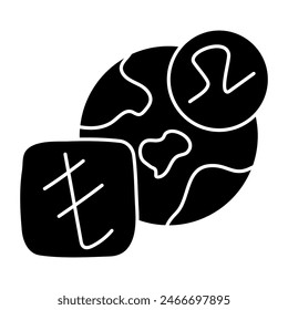 Un diseño de icono del aprendizaje lingüístico

