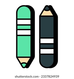 An icon design of lip pencils 