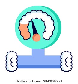 An icon design of manometer 