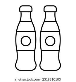 Ein Symbol für die Gestaltung von Milchflaschen
