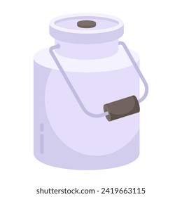 An icon design of milk can

