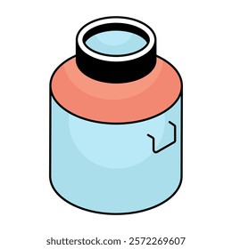 An icon design of milk can