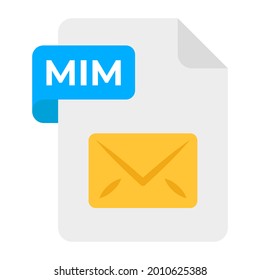 An icon design of mim file format