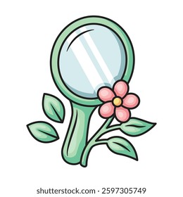 Icon design mirror. Vector design