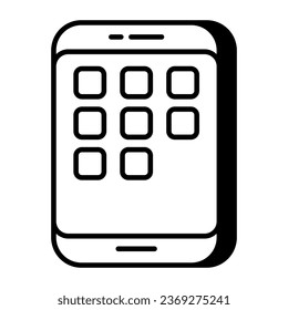 Un diseño de icono de aplicaciones móviles