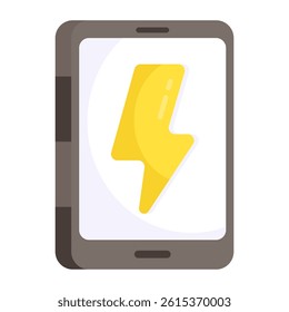 An icon design of mobile charging