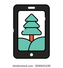 An icon design of mobile image