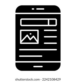 Ein Icon-Design der mobilen Landschaft 
