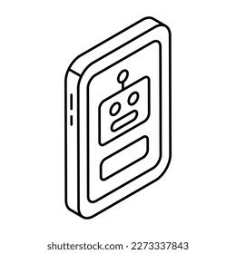 An icon design of mobile robot