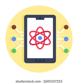 An icon design of mobile science