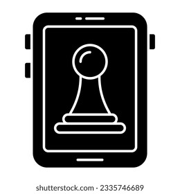 Un diseño de icono de la estrategia móvil 