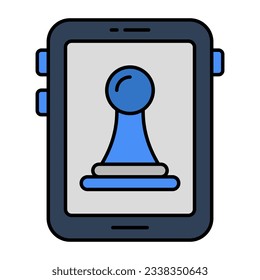 Un diseño de icono de la estrategia móvil 