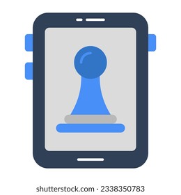 Un diseño de icono de la estrategia móvil 
